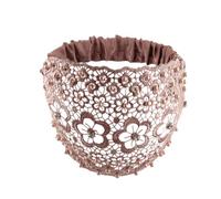 Boho Chic Crystal & Pearl Wide Headbands, Elegant Wide Floral Beaded Lace Headbands Hair Accessories, Vacations Daily Styling (Pink)