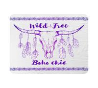 Boho Chic Native American Blanket Benjamin Tate Design Natural 120cm x 150cm