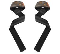 Boho Chic Sun Face Grey Wrist Wraps 26" Anti Slip Pair of Gym Straps for Workout, Gym, Powerlifting, Bodybuilding