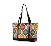 Boho Chic Wave Line Daisy Colorful Waterproof laptop case for women with zipper zipper tote for nurses with lunch bolsa para laptop mujer