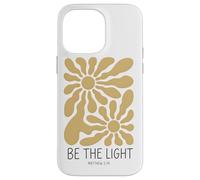 Boho Christian Be The Light Matthew 5:14 Bible Verse Floral Case for iPhone 14 Pro Max