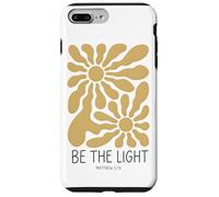 Boho Christian Be The Light Matthew 5:14 Bible Verse Floral Case for iPhone 7 Plus/8 Plus