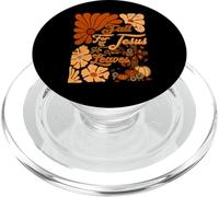 Boho Christian Thanksgiving Fall for Jesus He Never Leaves PopSockets PopGrip for MagSafe