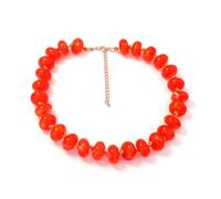 Boho Chunky Beaded Choker Necklace for Women Acrylic Resin Flat Coin Beads Collar Short Necklaces Statement Vintage Fashion Jewelry Adjustable Chains for Sea Beach Surfer Vacation Summer Parties, One