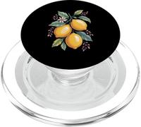 Boho Citrus Lemon Floral Botanical Art Summer PopSockets PopGrip for MagSafe