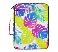 Boho Colored Turtleback bamboos Expandable Folder 7 Pockets A4 Letter Size with Zipper Closure for Home Office Large File Folders carpetas de