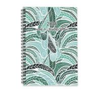 Boho Colorful Green Leaves Diary 2026 A5 To Do List Notebook 2026 Notepad Diary Mens Journal for Business Week To View Monthly Year Planner with Dotted Line Note Page Slim