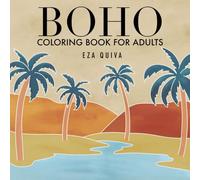 Boho Coloring Book for Adults: 50 minimalist line art pages featuring portraits, female figures, desert and beach landscapes, abstract botanicals, and ... - a calming and inspiring art journey.