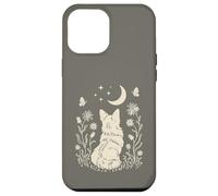 Boho Corgi Moon Cottagecore Dog Lover Wildflower Design Case for iPhone 12 Pro Max