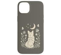Boho Corgi Moon Cottagecore Dog Lover Wildflower Design Case for iPhone 14 Plus