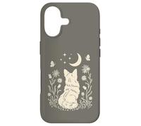 Boho Corgi Moon Cottagecore Dog Lover Wildflower Design Case for iPhone 17