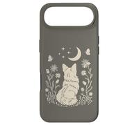 Boho Corgi Moon Cottagecore Dog Lover Wildflower Design Case for iPhone Air