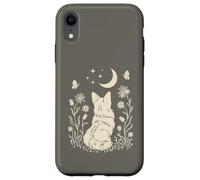 Boho Corgi Moon Cottagecore Dog Lover Wildflower Design Case for iPhone XR