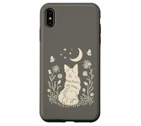 Boho Corgi Moon Cottagecore Dog Lover Wildflower Design Case for iPhone XS Max