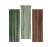 Boho Cotton Tassel Wall Hanging 40x90cm Green Set | Elegant 3-color mix, textured tassels, cotton rope material, 40x90cm size, bedroom living room decor