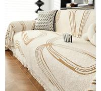 Boho Covers Sofa Covers For 3-cushion, Chenille Dog Pet Couch Protector, Machine Wash Sectional Couch Cover Tassels L-shaped Sofa Cover Pattern C 180x260cm/70.9x102.4in