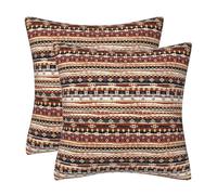 Boho Cushion Covers 50 x 50 cm Set of 2 Ethnic Abstract Geometric Double-Sided Soft Velvet Decorations Square Throw Pillow Cover for Sofa Couch Livingroom Home Decor Cushions Cases 20 x 20 Inch