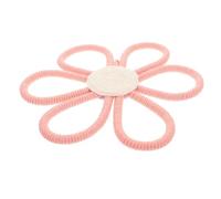 Boho Daisy Wall Decor Cotton Rope Hanging for Nursery | Pink Woven Floral Accent, Charming Room Styling, Home or Curtain Display, Crafted with Sturdy Quality
