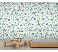 Boho Ditsy Floral Mural Vintage Floral Wallpaper Countryside Flower Mural Children's Cute Flower Wall Murals Not Peel and Stick Wallpaper Murals for Walls 400 x 280 cm