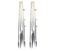 Boho Dreadlock Clips In Dreads, 1-Pair Clip In Dreadlocks Hair Extensions,