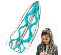 Boho Dreadlock Extensions, Elastic Ponytail Extension, 1-Minute Easy Pony Tail Extensions, Removable Dreadlocks Wigs for Women, Long Ponytail Attachment for Festival, Travel, Party & Daily Hair