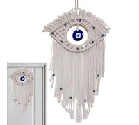 Boho Dream Catcher Wall Decor, Boho Dream Catcher | Hanging Bedroom Decor | Evil Eye Dream Catcher for Bedroom and Living Room Woven Wall Art Susp