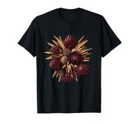 Boho Dried Flower Arrangement Burgundy Botanical T-Shirt