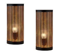 Boho E27 Table Lamp Nightstand Lamp Black Gold Metal 30cm Living Room