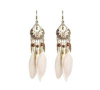 Boho Earrings for Women Dangling Western Feather Dangle Statement Jewelry Trendy Jewelry Gifts, Zinc, No Gemstone