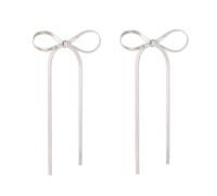 Boho Earrings for Women Fashion Zirconia Long Tassel Polygonal Diamond Stud Valentine's Day Earring Pack for Women (Silver, One Size)