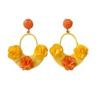 Boho Earrings for Women | Zinc Alloy Jewellery with Floral Pattern Boho Style | Women's Beach Earrings - For Ladies Daughter Sister Grandma Aunt Nephew Wife Girlfriend Promise Bride and Bride, B, Zinc