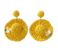 Boho Earrings - Jewellery in Zinc Alloy with Floral Pattern Boho Style, Beach Jewellery for Women - For Ladies Daughter Sister Grandmother Aunt Granddaughter Wife Girlfriend Promise Bride and Holidays
