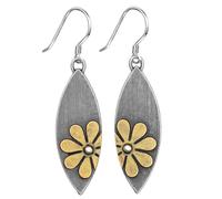 Boho Earrings, Statement Earrings, Teardrop Sunflower Earrings, Dangle Ethnic Earrings for Women, Handmade Bohemian Trendy Boho Vintage Jewelry, Zine Alloy, No Gemstone
