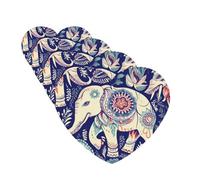 Boho Elephant Car Air Freshener Cards Set of 4 Pieces Long Lasting Hanging Scented Cards Auto Aromatherapy Tablets Personalized Car Fresheners Gifts for Men Women - Lavender Scent