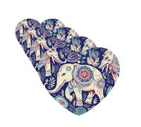 Boho Elephant Car Air Fresheners Cards Set of 4 Pieces Personalized Car Fresheners Gifts for Men Women Auto Aromatherapy Tablets Hanging Scented Cards for Wardrobe Bathroom