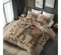 Boho Elephant Emperor Duvet Cover Set, Bedding 3 Piece