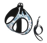 Boho Elephant Print Pet Leash Vest,Breathable Mesh Pet Harness, Reflective For Small Medium Dogs Safe Easy Walking