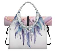 Boho Ethnic Dream Catcher Sports Duffle Bag with Shoe Compartment Weekend Overnight Bags Tote Cabin Luggage Bag for Gym Yoga Travel