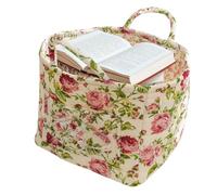 Boho Fabric Storage Basket, Large Capacity Storage Baskets | Portable Folding, Boho Quilted Storage Basket, Bo-ho Floral Laundry Baskets With Easy Carry Handles, For Clothes And Sundrie