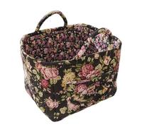 Boho Fabric Storage Basket, Large Capacity Storage Baskets | Portable Folding, Boho Quilted Storage Basket, Bo-ho Floral Laundry Baskets With Easy Carry Handles, For Clothes And Sundrie