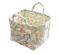 Boho Fabric Storage Basket, Large Capacity Storage Baskets | Portable Folding, Boho Quilted Storage Basket, Bo-ho Floral Laundry Baskets With Easy Carry Handles, For Clothes And Sundrie