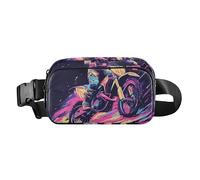 Boho Fantasy City Map Fashionable Waist Bag Fanny Pack for Women Men Small Chest Bag Belt Bag for Travel Running Hiking, Motocross Bike Purple, One Size