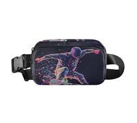 Boho Fantasy City Map Fashionable Waist Bag Fanny Pack for Women Men Small Chest Bag Belt Bag for Travel Running Hiking, Skateboard Purple, One Size