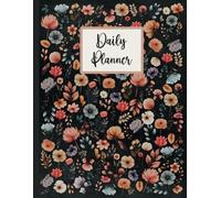Boho Floral 8.5x11 Paperback Daily Planner: Watercolor Flower Undated 27 Week Personal Organizer| 217 Pages