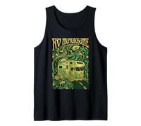 Boho Floral Camper Van Cottagecore Nature Travel Tank Top