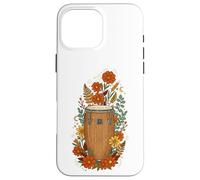 Boho Floral Conga Drums Music Case for iPhone 16 Pro Max