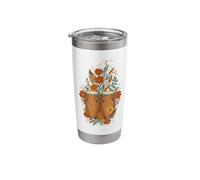 Boho Floral Conga Drums Music Stainless Steel Insulated Tumbler