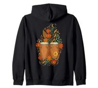 Boho Floral Conga Drums Music Zip Hoodie