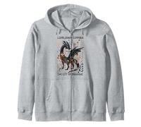 Boho Floral Dragon Ljubljana Slovenia City of Dragons Zip Hoodie