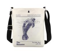 Boho Floral Gift Ecology Ocean Messenger Bag Animals Lover Gift The Manatee Crossbody Bag (The Manatee cb uk)